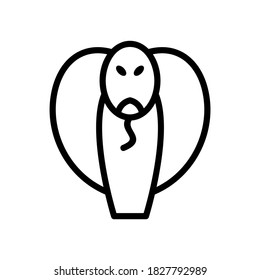 icono de serpiente o logotipo símbolo de signo aislado ilustración vectorial - iconos vectoriales de estilo negro de alta calidad
