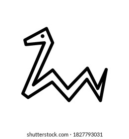 snake icon or logo isolated sign symbol vector illustration - high quality black style vector icons
