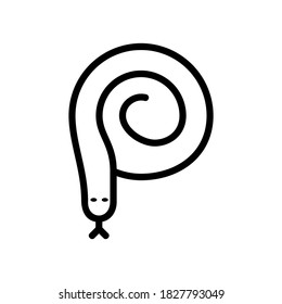 snake icon or logo isolated sign symbol vector illustration - high quality black style vector icons
