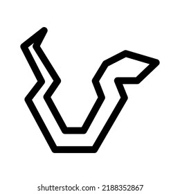 snake icon or logo isolated sign symbol vector illustration - high quality black style vector icons
