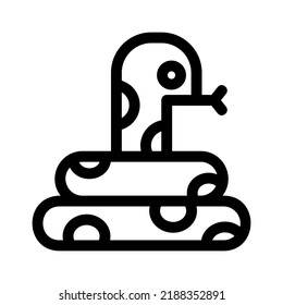 snake icon or logo isolated sign symbol vector illustration - high quality black style vector icons
