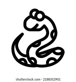 Schlangen-Symbol oder Logo einzeln auf Zeichen, Vektorgrafik - hochwertige Vektorsymbole in schwarzem Stil
