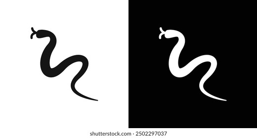 Snake icon logo set vector