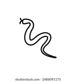 Snake icon logo sign vector outline