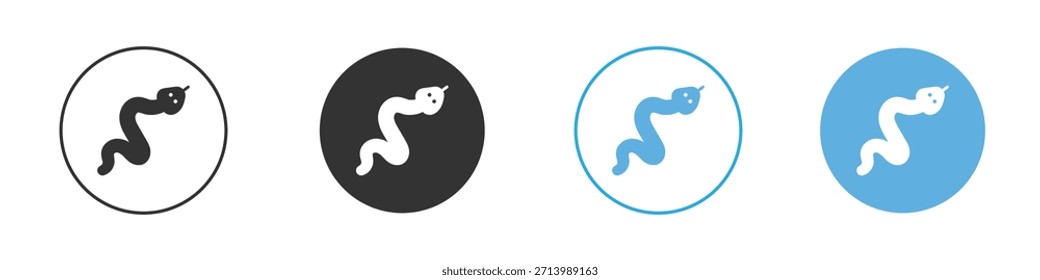 Conjunto de diseño de Plantilla de logotipo de icono de serpiente
