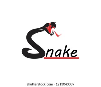 Snake icon logo vector illustration