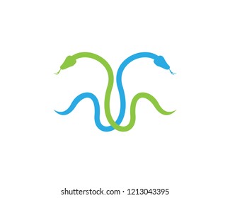 Snake icon logo vector illustration