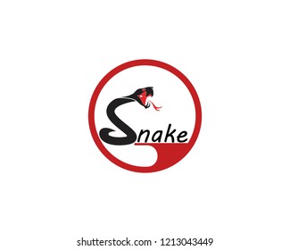Snake icon logo vector illustration
