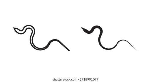Icono de la serpiente para el App móvil, diseños editables