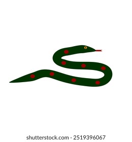 Snake icon on white background. Vector illustration.