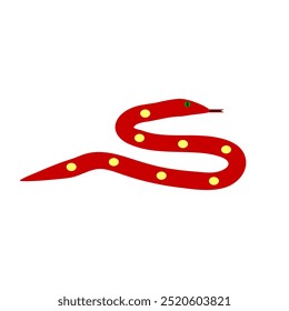 Snake icon on white background. Vector illustration.
