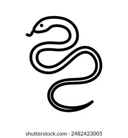 Snake Icon Set Reptile Illustrations for Wildlife and Nature Projects