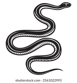 snake icon silhouette design vector