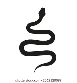 Snake icon. Snake silhouette vector
