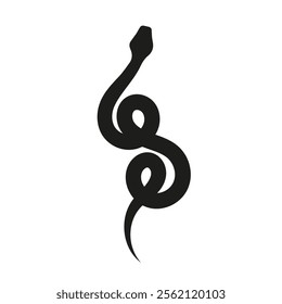 Snake icon. Snake silhouette vector