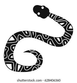 Snake icon. Simple illustration of snake vector icon for web