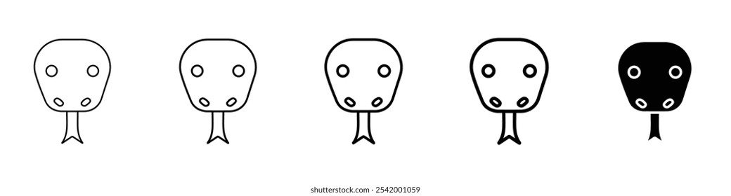 snake icon Simple outline illustration