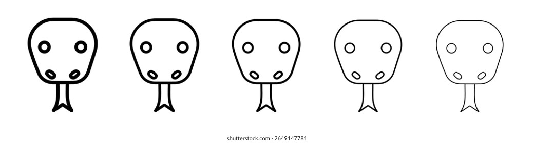 ícone de cobra simples vetor contorno logotipo