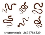 snake icon vector glyph style design. Reptile snake or serpent flat vector icon for animal apps and websites. Snake silhouette, Snake icon vector. 