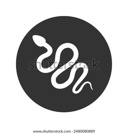Snake icon vector glyph style design