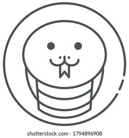 Schlangensymbol, Vektorgrafik-Design