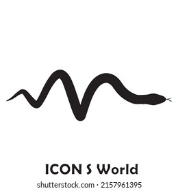 Snake icon. Vector illustration eps10.