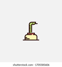 signo ilustrador vectorial de icono de serpiente
