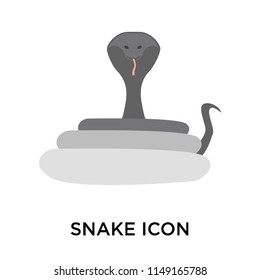 Snake icon vector isolated on white background for your web and mobile app design, Snake logo concept