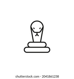 Snake icon in vector. Logotype