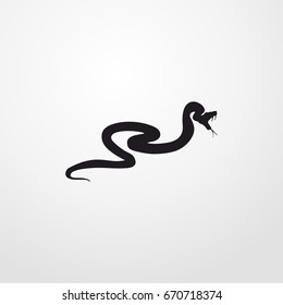 snake icon. Snake vector sign symbol on white background. Snake illustration