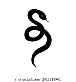 Snake icon vector. Spineless illustration sign. Reptile symbol or logo.