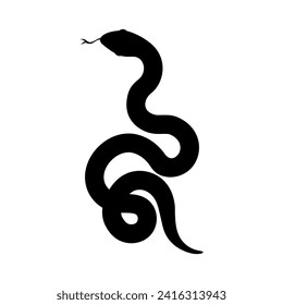 Snake icon vector. Spineless illustration sign. Reptile symbol or logo.