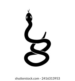 Snake icon vector. Spineless illustration sign. Reptile symbol or logo.