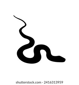 Snake icon vector. Spineless illustration sign. Reptile symbol or logo.