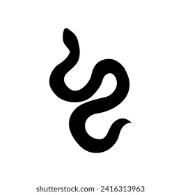 Vector de icono de serpiente. Signo de ilustración sin espinilla. Símbolo reptil o logotipo.