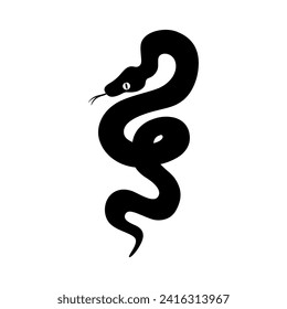 Snake icon vector. Spineless illustration sign. Reptile symbol or logo.