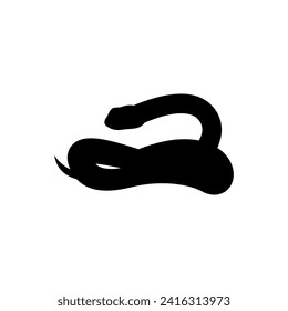Snake icon vector. Spineless illustration sign. Reptile symbol or logo.