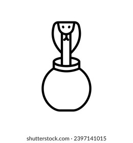 Snake icon vector stock illustration