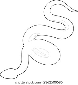 Snake icon for your web design, logo, UI. illustration
