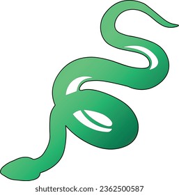 Icono de serpiente para su diseño web, logotipo, interfaz de usuario. ilustración