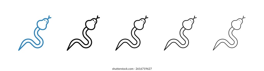 Snake icons collection vectors for web ui