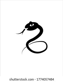 icono de serpiente,mejor icono plano vector.