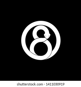 snake infinity logo icon design vector illustration