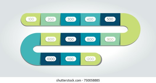 Snake infographic, template, diagram, chart, timeline. Vector design.