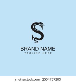 Snake and letter S vector logo design. concept you can use this logo for your company
