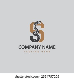 Snake and letter S vector logo design. concept you can use this logo for your company

