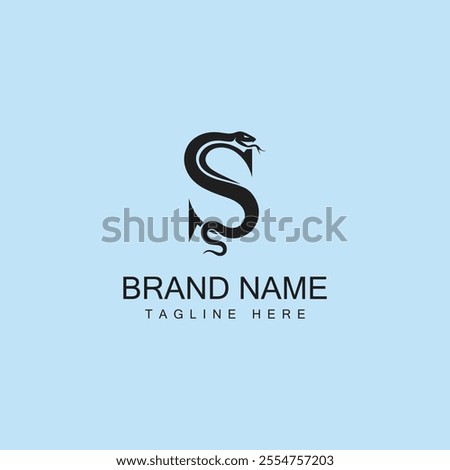 Snake and letter S vector logo design. concept you can use this logo for your company
