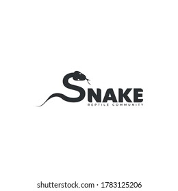 Snake Letter S vector you can use for reptile community logo