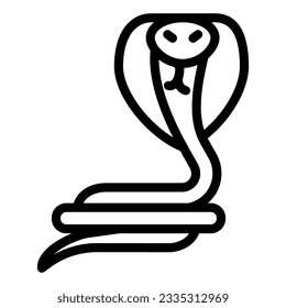 Snake line icon. Reptile vector illustration isolated on white. Animal outline style designed for and app. Eps 10.