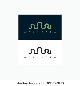 Snake Line Modern Abstract Creative Logo .Snake vector icon. Isolated snake illustration 